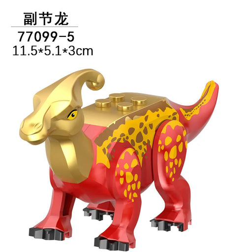 Tyrannosaurus Rex Building Block Figure — Jurassic Dinosaur Brick Toy (LEGO-compatible, 1pc)