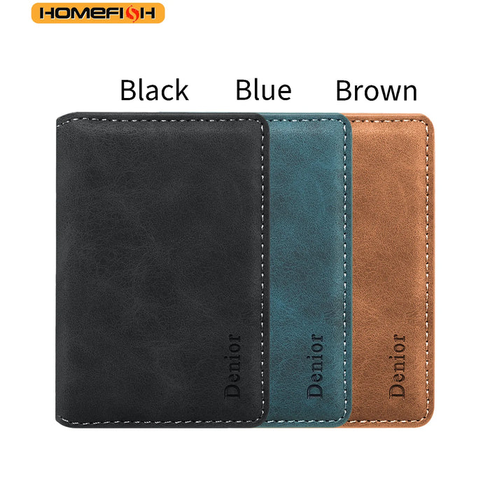 Magnetic Leather Card Holder — MagSafe Compatible No‑zip Card Bag