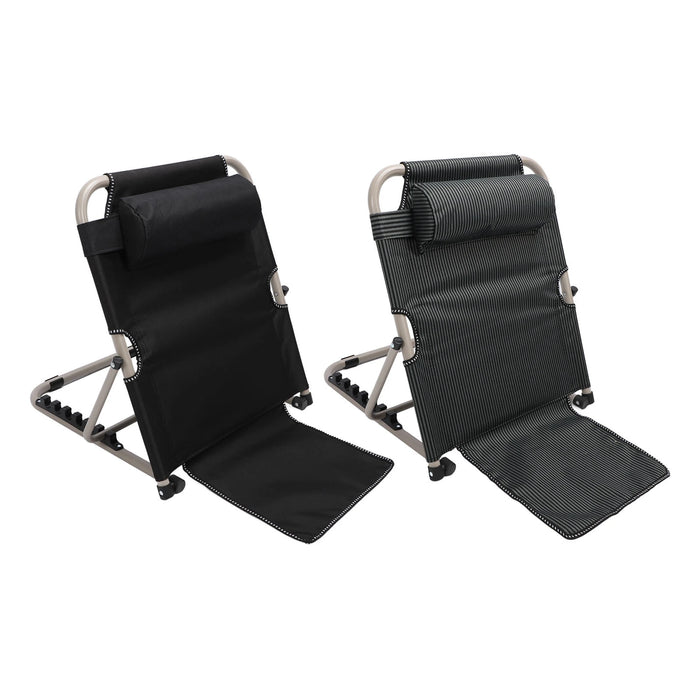 Adjustable Lifting Bed Backrest Floor Chair with Head Pillow — 6‑Position