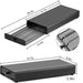 40-Capsule Nespresso Pod Drawer Organiser – Metal Coffee Capsule Rack, Black