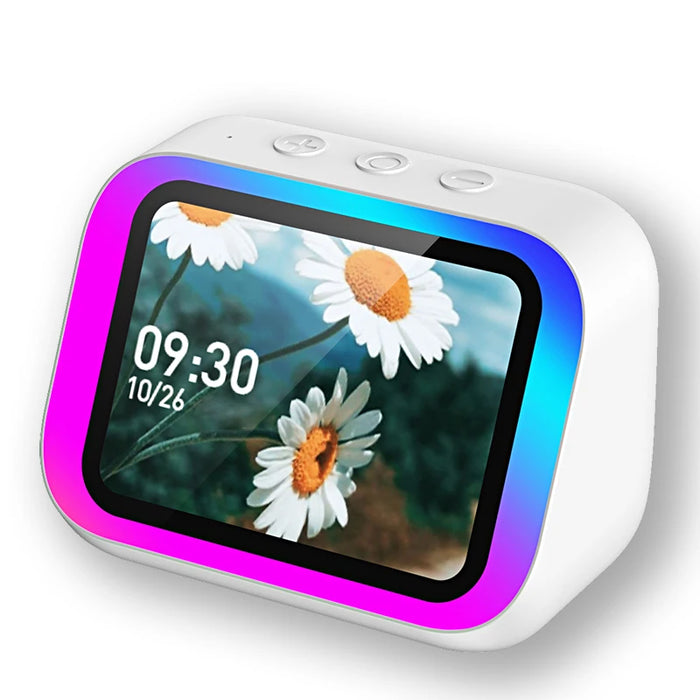 Smart Alarm Clock with Bluetooth Speaker, Weather Display & Photo Frame