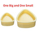 Triangle Onigiri Mould – Rice & Vegetable Roll Press, Small or Large, Food‑grade PP (Yellow/White)