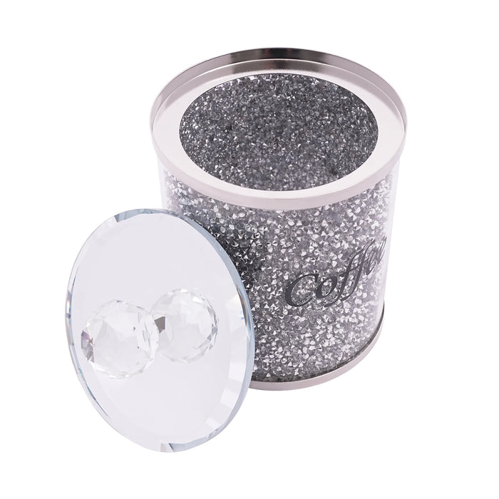 3-Piece Glass Canister Set with Stainless Steel Lids — Airtight Food Storage (10 x 14cm)