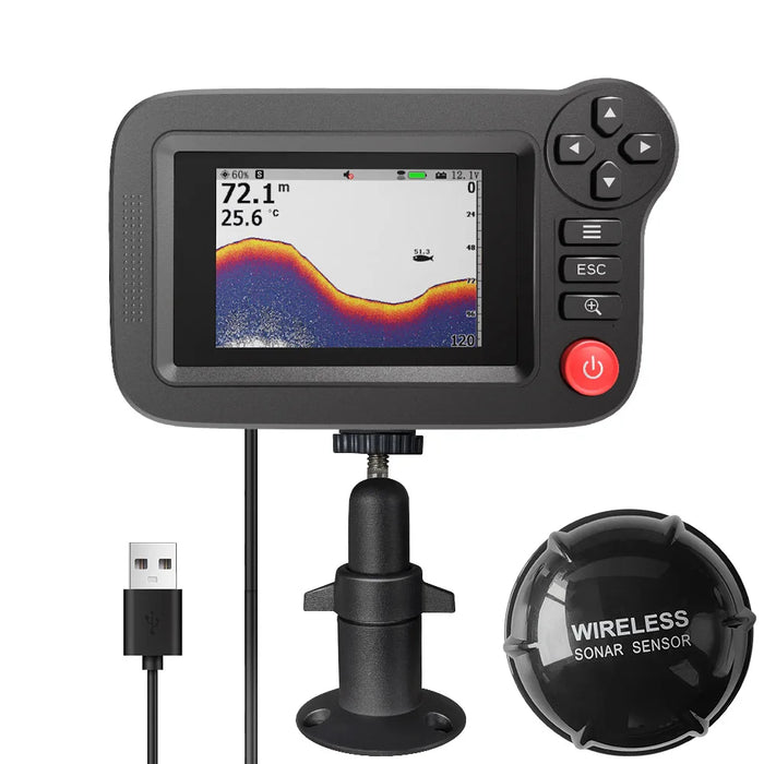 Smart Portable Fish Finder & Depth Gauge for Dock, Shore and Bank Fishing