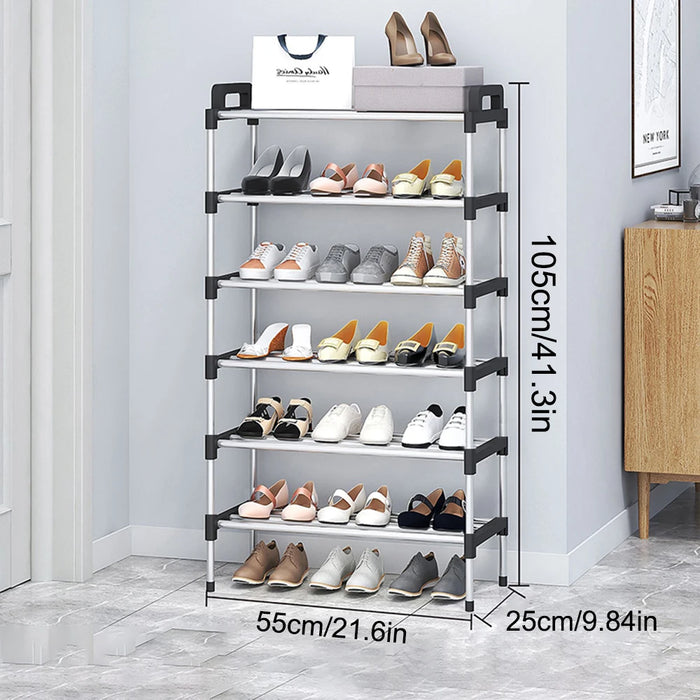 Multi-layer Dustproof Shoe Rack — 3–7 Tier Space-saving Organiser