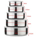 5-Piece Stainless Steel Nesting Mixing Bowl Set — 5 Sizes for Cooking, Baking & Storage