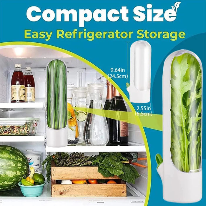 Herb Saver Storage Container - Fresh Herb Keeper and Vanilla Vegetables Preservation Bottle for Refrigerator - Ideal Kitchen Gadgets for Freshness Preservation