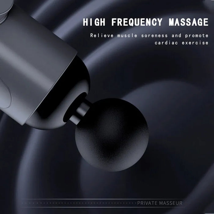 Fascial Massage Gun - Muscle Relaxation Vibration Machine for Neck, Back, and Leg Compression - Portable Fitness Device for Athletes and Physically Active Individuals