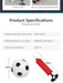 Foldable Children's Football Goal with Pump & Ball – Portable Soccer Set