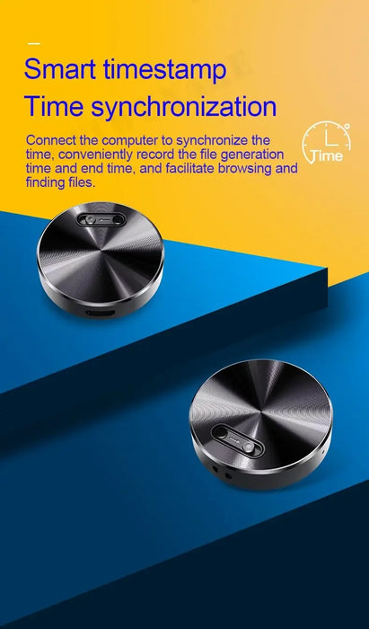 Mini Voice-Activated Recorder Q37 with Built-in Magnet — Portable WAV/MP3 Dictaphone