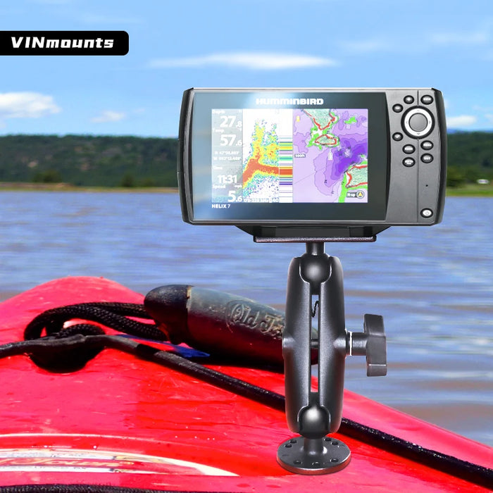 Aluminium Fishfinder Mount — 1.5in C‑Size Ball, Compatible with Garmin/Humminbird/Lowrance (for RAM mounts)