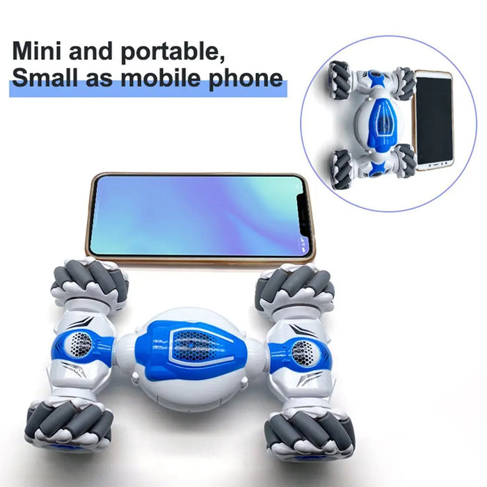 2.4GHz 4WD Mini RC Stunt Car - Remote Control Watch Gesture Sensor Electric Toy, Drifting and Rotating Capabilities - Perfect Gift for Kids who Enjoy RC Toys