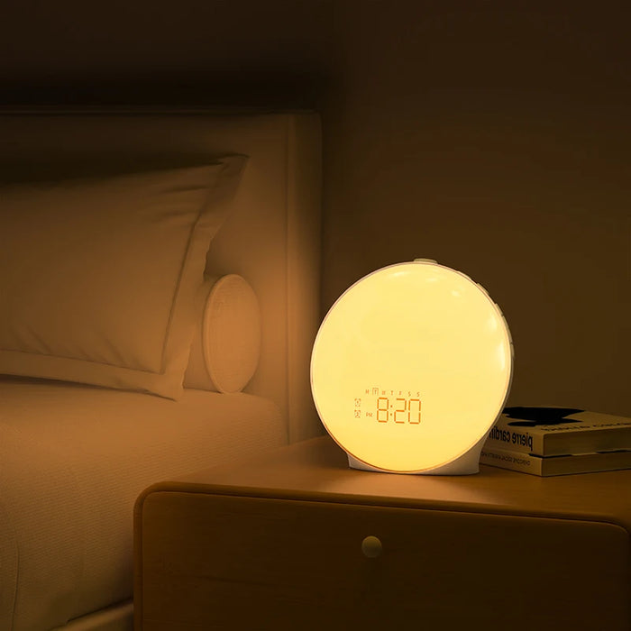 Wake Up Light Alarm Clock — Sunrise/Sunset Simulation, FM Radio & Night Light