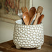 Pinecone Tripod Ceramic Storage Jar, 680ml — Decorative Kitchen & Home Storage