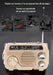 Hand-Crank Emergency Radio & Power Bank — USB, Solar, Bluetooth, DAB