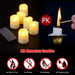 Rechargeable LED Tea Lights with Remote — Flameless Timer Candles (Warm & Colour)