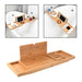 Expandable Wooden Bathtub Caddy Tray – Telescopic, Non‑slip Tablet & Soap Holder