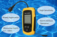Portable 100m Sonar Fish Finder with Alarm — 45° Coverage Echo Sounder