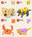 GUDI 26-piece A–Z Transforming Alphabet Robot & Dinosaur Building Block Toys