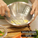 5-Piece Stainless Steel Nesting Mixing Bowl Set — 5 Sizes for Cooking, Baking & Storage