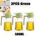 500ml Oil Spray Bottle & Cruet – Refillable Oil Dispenser for Kitchen and BBQ