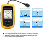 Portable 100m Sonar Fish Finder with Alarm — 45° Coverage Echo Sounder