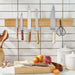 Acacia Wood Magnetic Knife Rack – Wall-Mounted Knife Bar (Yellow)