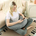 U‑Shape Reading & Gaming Cushion — Crochet Tatting Arm Support for TV, Desk & Travel