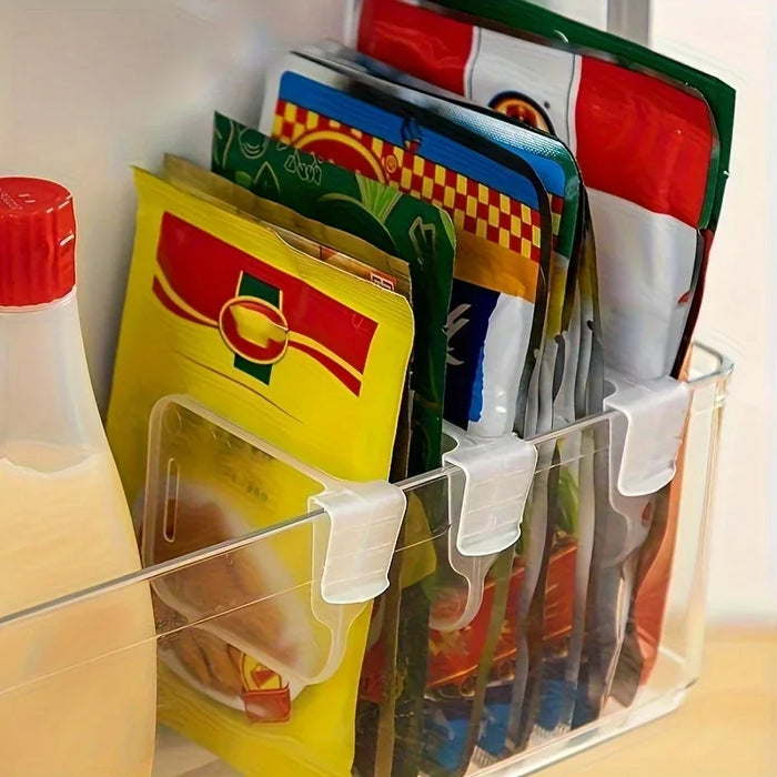 Clear Adjustable Fridge & Cabinet Dividers – Pack of 5/10/15/20