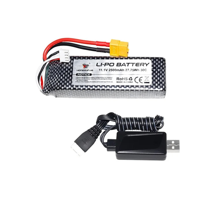 HJ816 PRO - RC Boat Original Accessories with XT60 Plug 11.1v 2500mAh Battery, Remote Control, Housing - Ideal for Repairs and Spare Parts Replacement