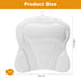 Breathable 3D Mesh Bath Pillow — Neck & Back Support with 6 Suction Cups