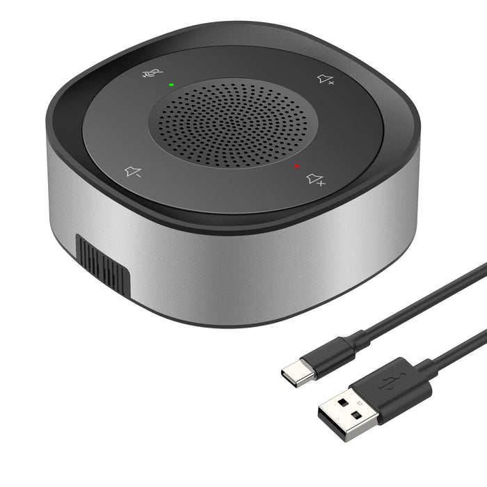 USB Conference Microphone JV801 — Wired Condenser, Touch Control, Omnidirectional, Plug & Play