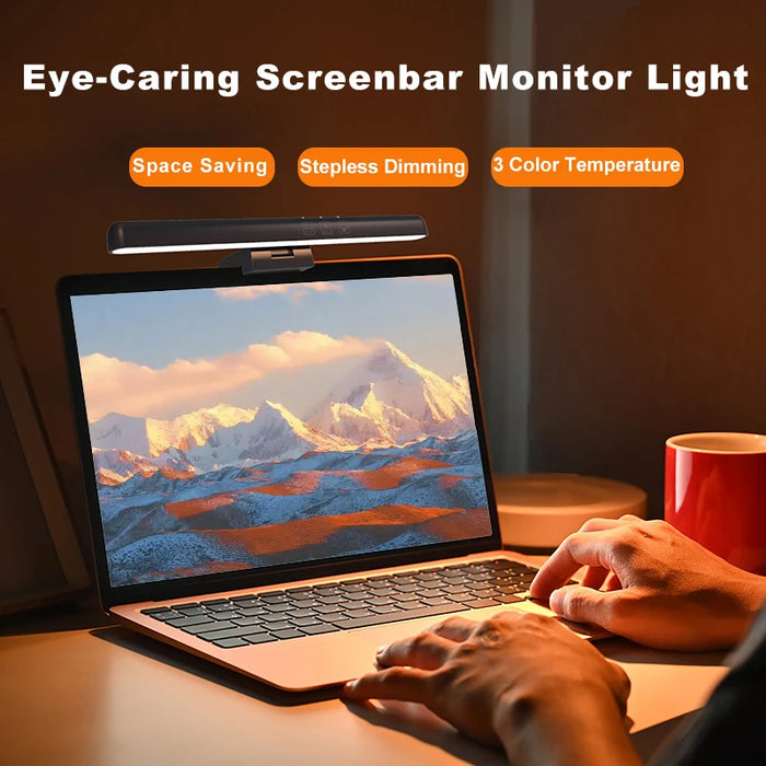LED Monitor Light Bar — Dimmable 3‑Colour Reading Lamp