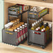 2-Tier Pull-Out Under-Sink Organiser — Adjustable Kitchen Cabinet Rack