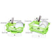 Single-Layer Kitchen Draining Rack with Drainer Board — Plates & Cutlery
