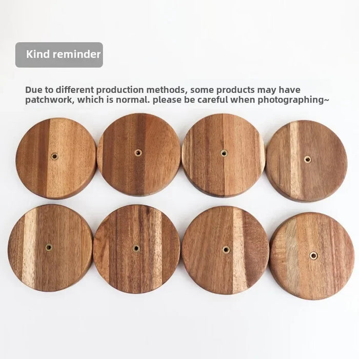 Solid Wood Paper Towel & Wrap Holder — Cat Paw / Four‑Leaf Clover / Cat