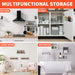 2 or 4‑Pack Spice Jar Rack – Kitchen Cupboard Door & Wall Organiser