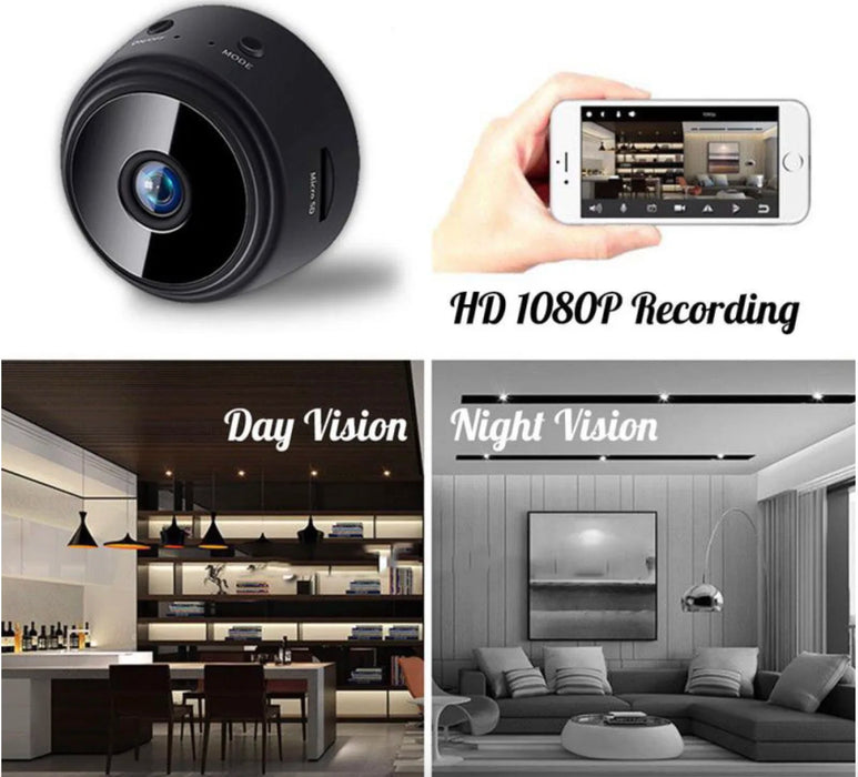 Mini Camera 1080P HD - Night Vision Micro Camera with Voice & Video, Wireless Security Mini Camcorders, Wifi Enabled - For Enhanced Home Security