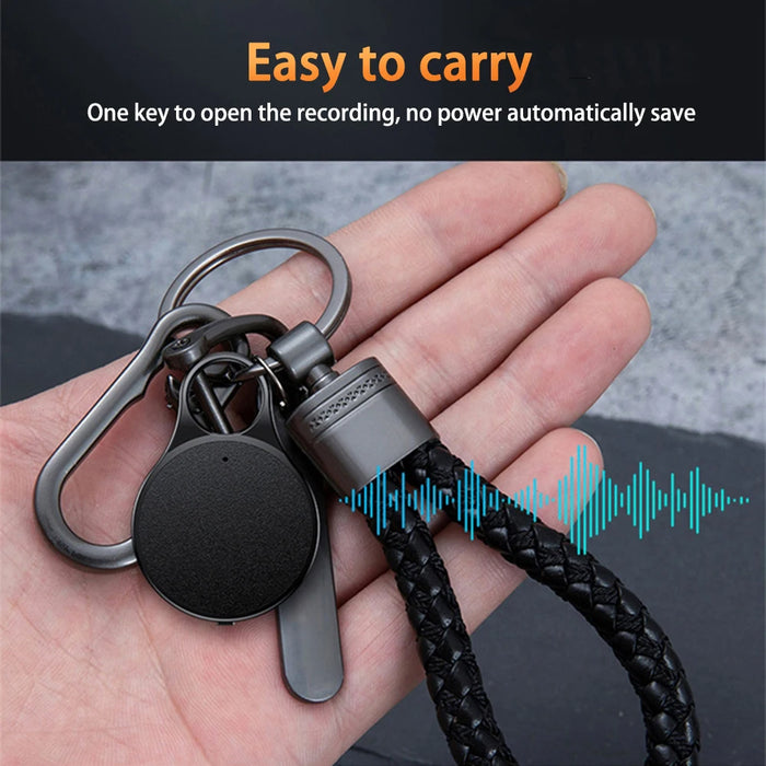 Mini Voice-Activated Digital Recorder — 8/16/32GB, 20h, Lanyard & Earphones