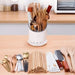 Chopstick Holder with Drain Tray — Tableware Storage Rack, Plastic Kitchen Organiser