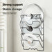 Wall-Mounted 5-Layer Pot Lid Rack – Chrome Steel Kitchen Storage