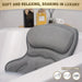 Luxury Bath Pillow with 3D Air Mesh & Secure Suction — Neck and Back Support, Machine Washable