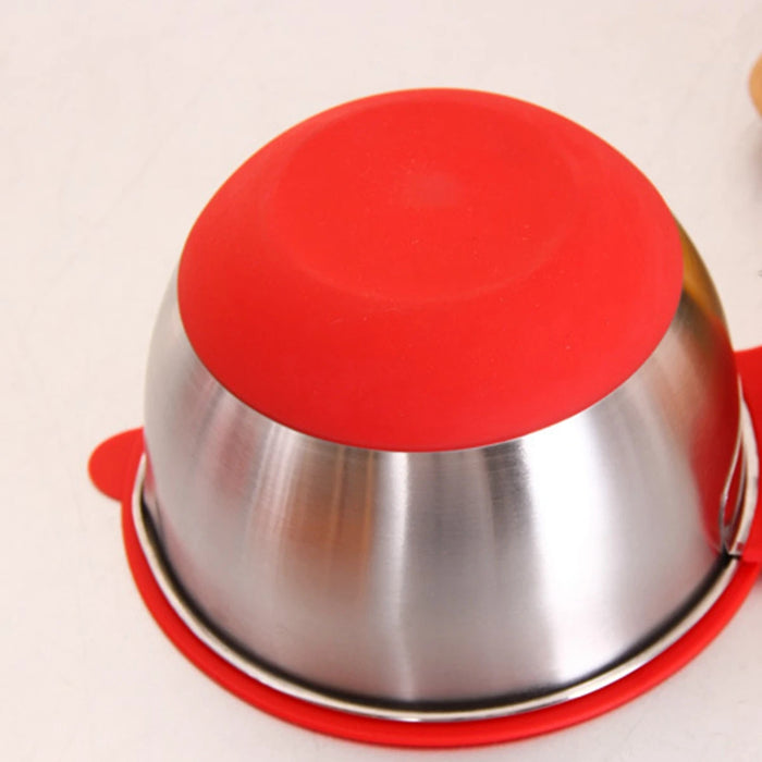 304 / 18/10 Stainless Steel Mixing Bowl Set with Lids, Graters & Handle — Non‑Slip Nesting Bowls (1.5/2.5/4.5L)