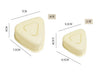 Triangle Onigiri Mould – Rice & Vegetable Roll Press, Small or Large, Food‑grade PP (Yellow/White)