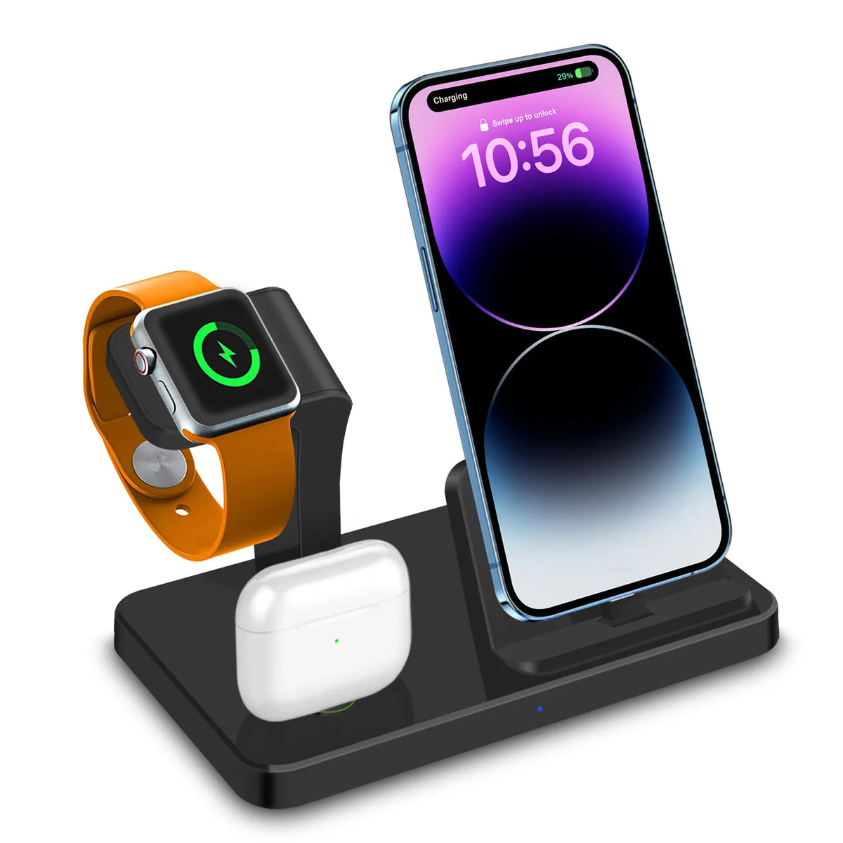 3-in-1 Apple Wireless Charger Dock - Fast Charging for iPhone, AirPods ...