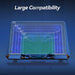12-Fan Laptop Cooling Pad for 12–17.3 inch Laptops with Dual USB & Phone Stand