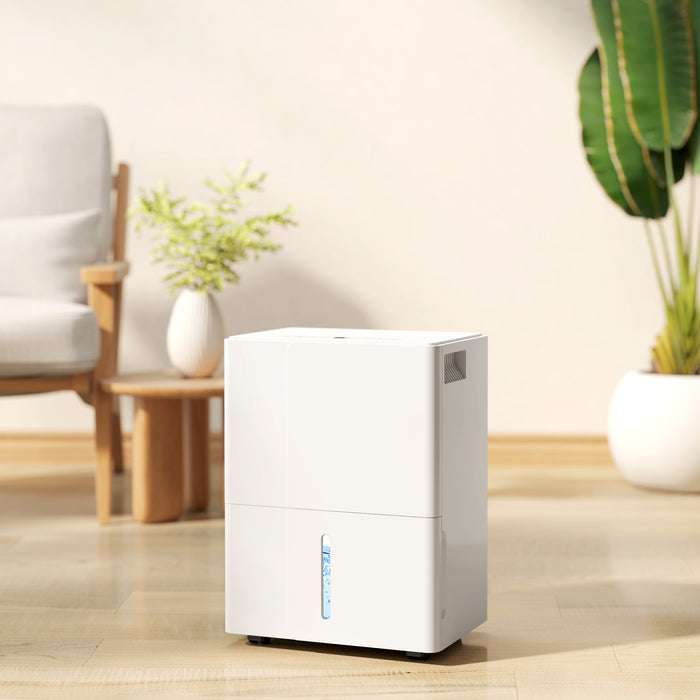 HOMCOM 30L Clothes Dryer Dehumidifier - White