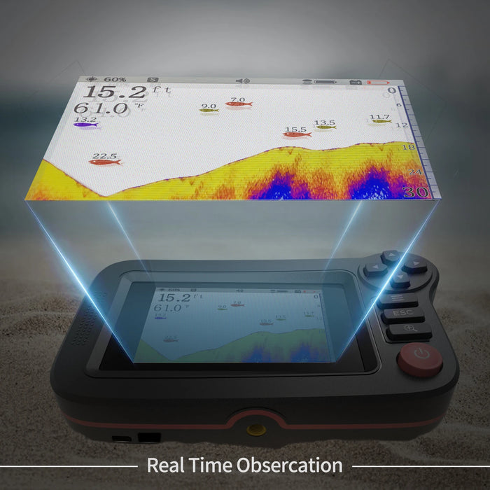 Smart Portable Fish Finder & Depth Gauge for Dock, Shore and Bank Fishing