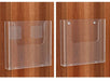 Clear Acrylic Wall-Mount Brochure Holder — Fits A4 & A5