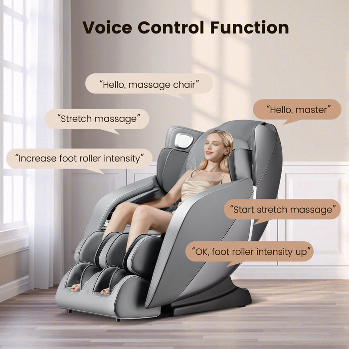 Full Body Zero Gravity SL Track Electric Shiatsu Massage Chair-